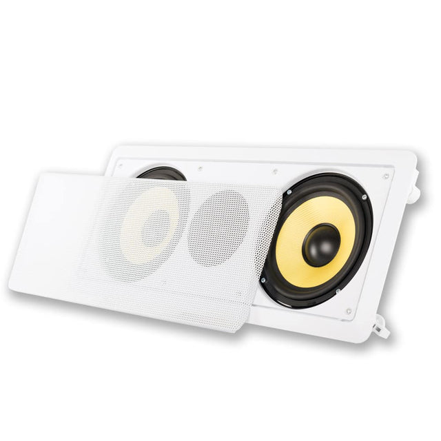 Front. Acoustic Audio by Goldwood - HD6c in-Wall 6.5" Center Channel Speaker Home Theater Surround Sound - Paintable White.
