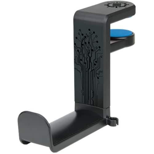 Front. ENHANCE - Gaming Headset Holder Mount - Black.