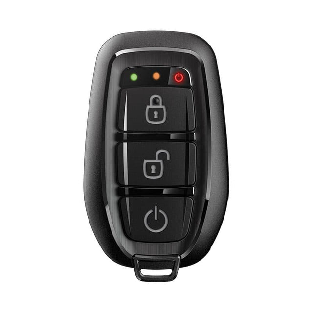 Front. Compustar - 2-Way G17 FM 3 Button Replacement Remote Transmitter - Black.