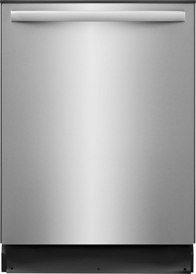 Front. Frigidaire - Gallery 24" Top Control Built-In Hybrid Tub Dishwasher with OrbitClean, Maxboost Dry, and 51 dBA - Smudge-Proof Stainless Steel.