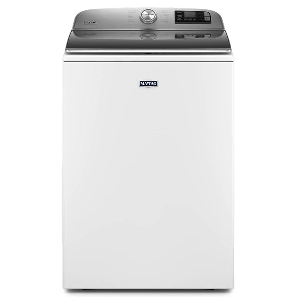 Maytag - 5.3 Cu. Ft. High Efficiency Smart Top Load Washer with Extra Power Button - White