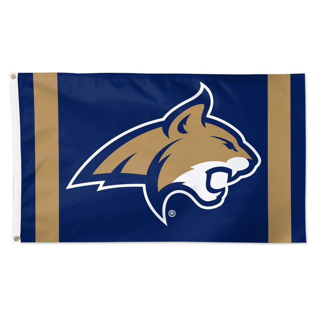 Front. WinCraft - Montana State Bobcats 3' x 5' Vertical Stripe Deluxe Single-Sided Flag - Multicolor.