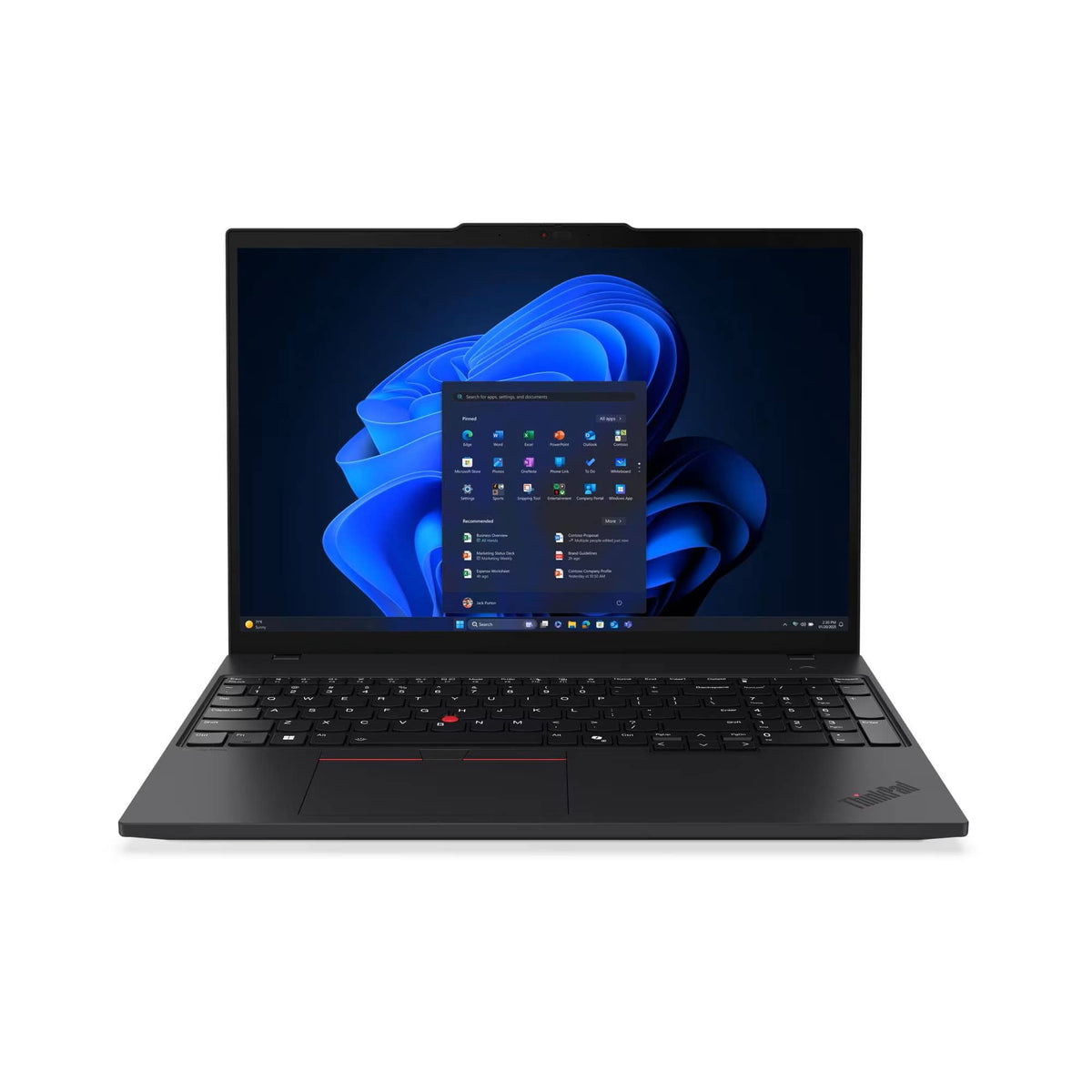 Lenovo - ThinkPad T16 G4 16" Copilot+ PC - Latest Model - Intel Ultra7 with 32GB Memory - 512GB SSD - Black