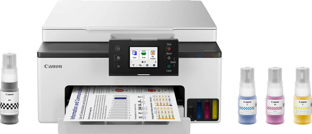 Front. Canon - MAXIFY GX1020 MegaTank Wireless All-In-One SuperTank Inkjet Printer - White.