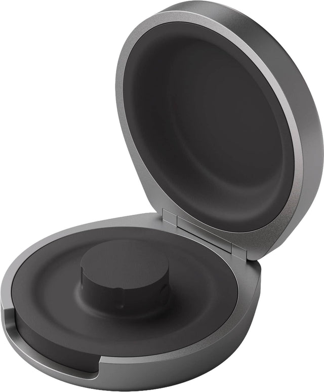 Angle. Oura - The Oura Ring 4 Charging Case Portable Charger - Size 15 - Up to 5 Oura Ring charges - Black.