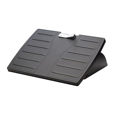 Fellowes - Office Suites Tilt Adjustable Footrests - Black/Silver