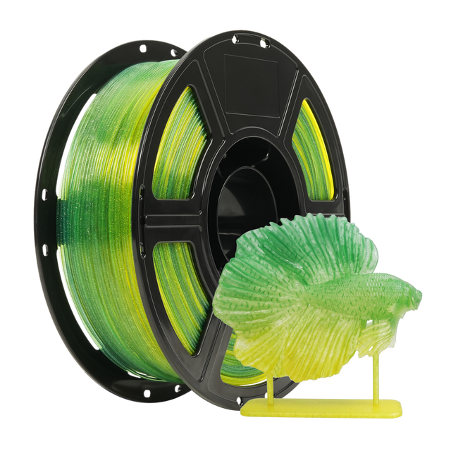 Front. Flashforge - PLA Crystal Rainbow 3D Printer Filament-1.75mm-1kg (2.2 lbs) Spool - Summer Night Fireflies.