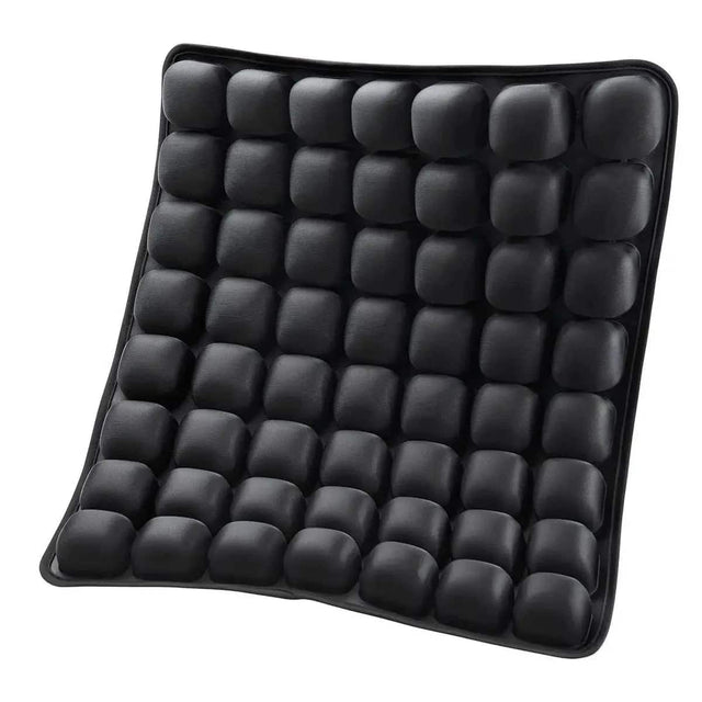 Front. Platinum-Level - Premium Inflatable Air Cell Seat Cushion for Wheelchair Office Car Travel Pressure Relief - Black.