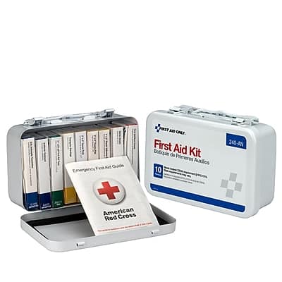 First Aid Kit  
American Red Cross  
Emergency First Aid Guide  
Botiquín de Primeros Auxilios  
240-AN