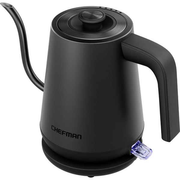 Chefman - Fast-Boil 0.8L Gooseneck Kettle, 1000W with Automatic Shut-Off - Black