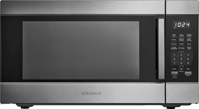 - Time
- Cook Time
- Defrost
- Weight
- Defrost Power
- Sensor
- Reheat
- Melt/ Soften
- Popcorn
- Potato
- Pizza
- Frozen Dinner
- Vegetable
- Beverage
- Plate
- EXPHESS
- 1
- 2
- 3
- 4
- 5
- 6
- 7
- 8
- 9
- Clock
- Timer
- Memory
- STOP
- START
- Cancel & Power
- Saving
- 30 Sec
- INSIGNIA