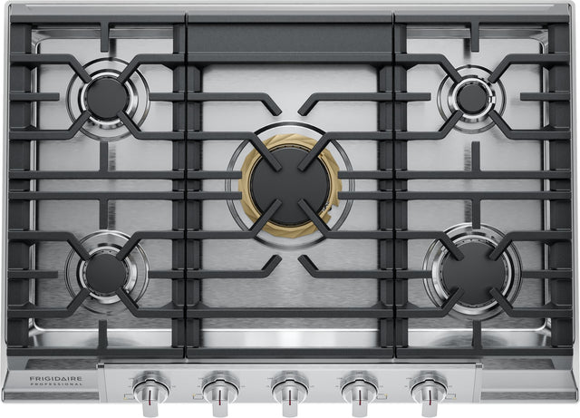 Frigidaire Professional 1-1/2-inch 6-burner stove.
