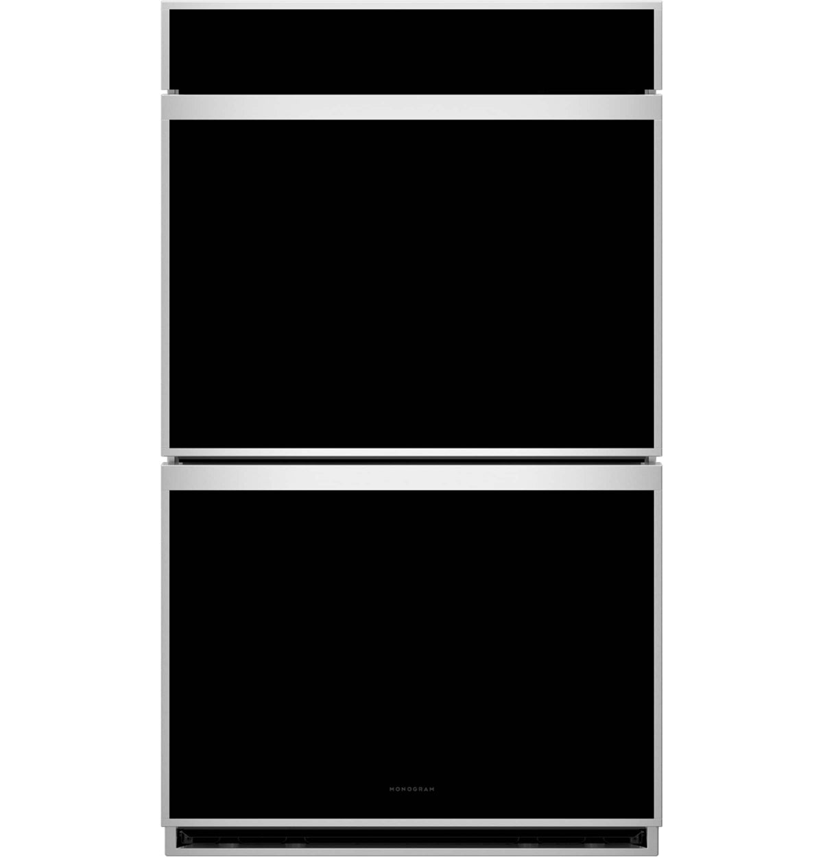 Monogram - Minimalist 30" Smart Built-In Double Electric Twin Convection with Direct Air Wall Oven with Air Fry and In-Oven Camera - Stainless Steel