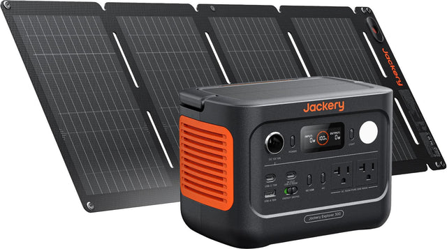 Jackery Jackery DC DV IOA POWER OUTPUT: INPUT: Ow Ow 100% LIGHT J  UB-C 15W UB-A 15W a OUT UsB-C C 100W ENERGY SAVING DC/USP AC SINE WAVE 300W PURE AC Explorer 300 Jackery