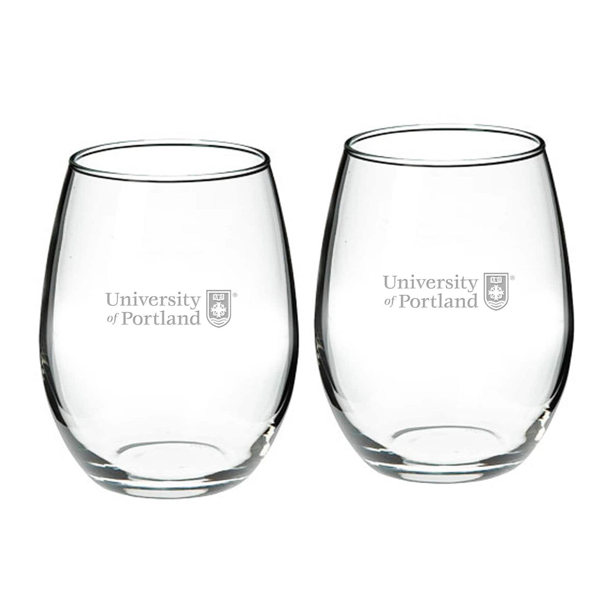 Jardine - Portland Pilots 21oz. 2-Piece Stemless Wine Glass Set - Multicolor