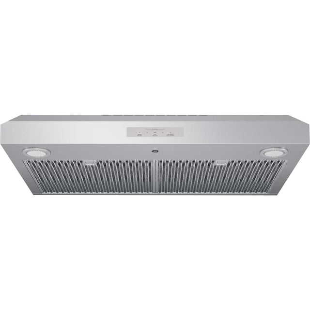 Front. GE Profile - 30" Convertible Range Hood - Stainless Steel.