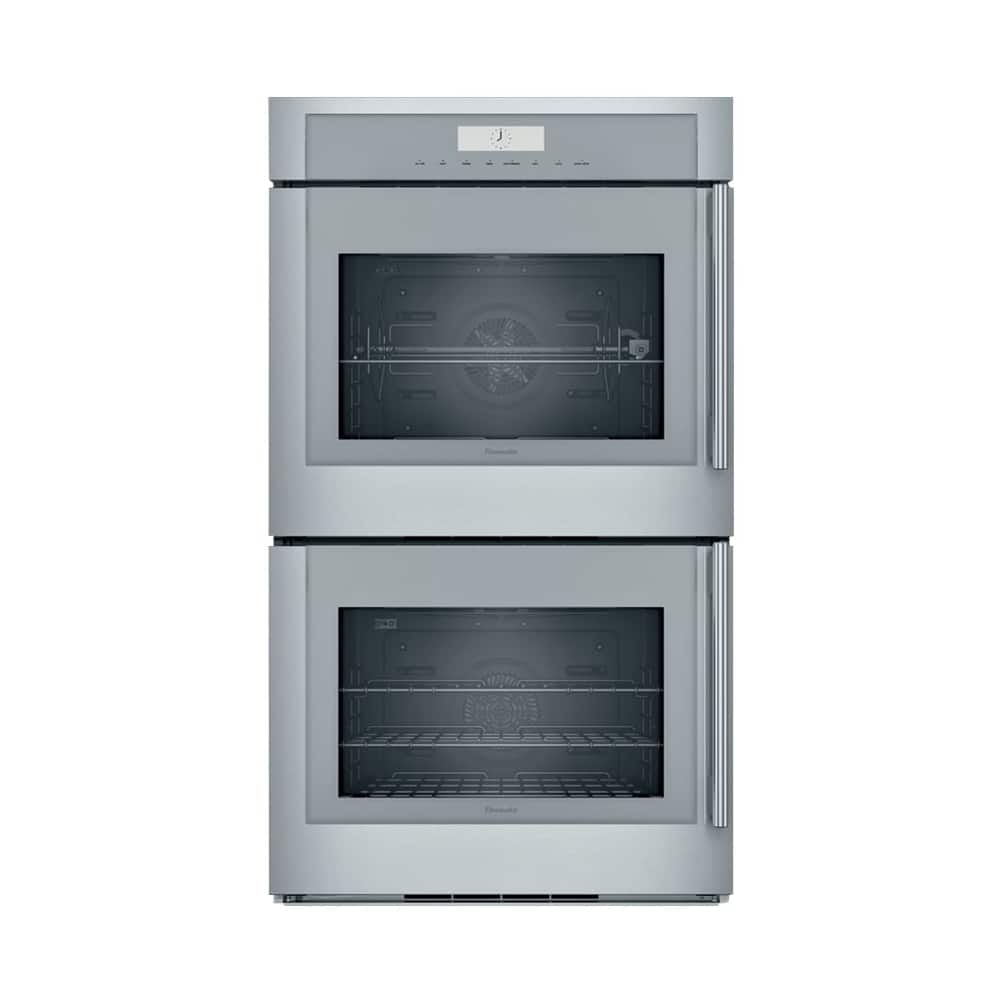 Thermador - Masterpiece Series 30" Built-In Double Electric Smart Wall Oven with True Convection, Left-Swing Door - Stainless Steel