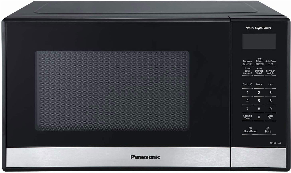 Panasonic - 0.9 Cu Ft 900W Compact Microwave - Stainless Steel