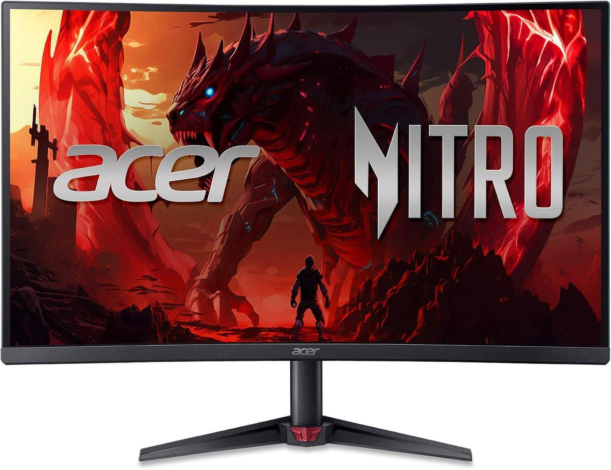 Acer - Refurbished Excellent - Nitro ED323QU P2bmiipx 31.5" Curved Monitor 2560 x 1440 180Hz 300Nits 2ms 75x75mm VESA Mount 16:9 Aspect Ratio HDR10