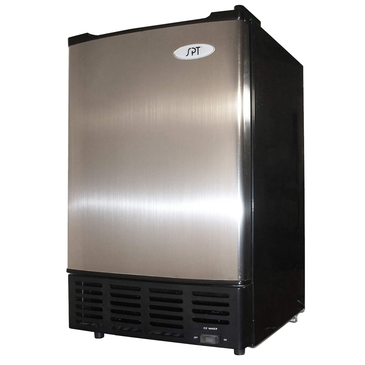 SPT - 15" 12-Lb. Freestanding Icemaker - Stainless Steel