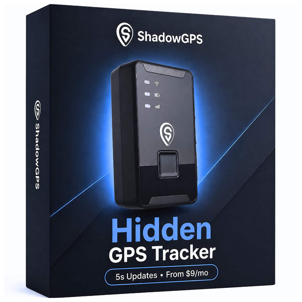 ShadowGPS - ShadowTrack Battery GPS Tracker for Cars, Trailers & Equipment - Hidden Vehicle Tracking Device, No Contract - Black