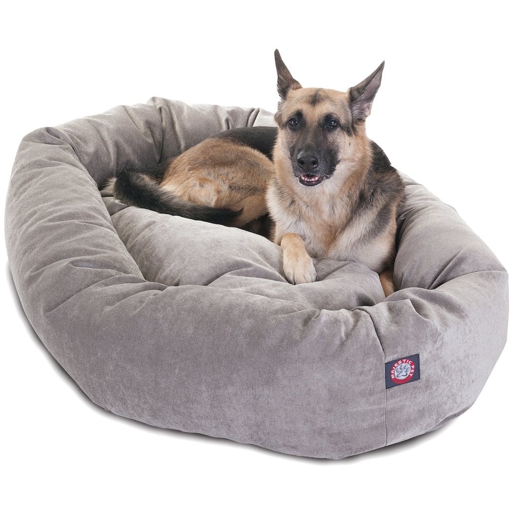 Majestic Pets - Majestic Pet 52 Inch Micro Velvet Calming Pet Bed Washable 52x35x11 - Vintage