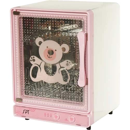Front. SPT - Baby Bottle Sanitizer & Dryer - Pink.
