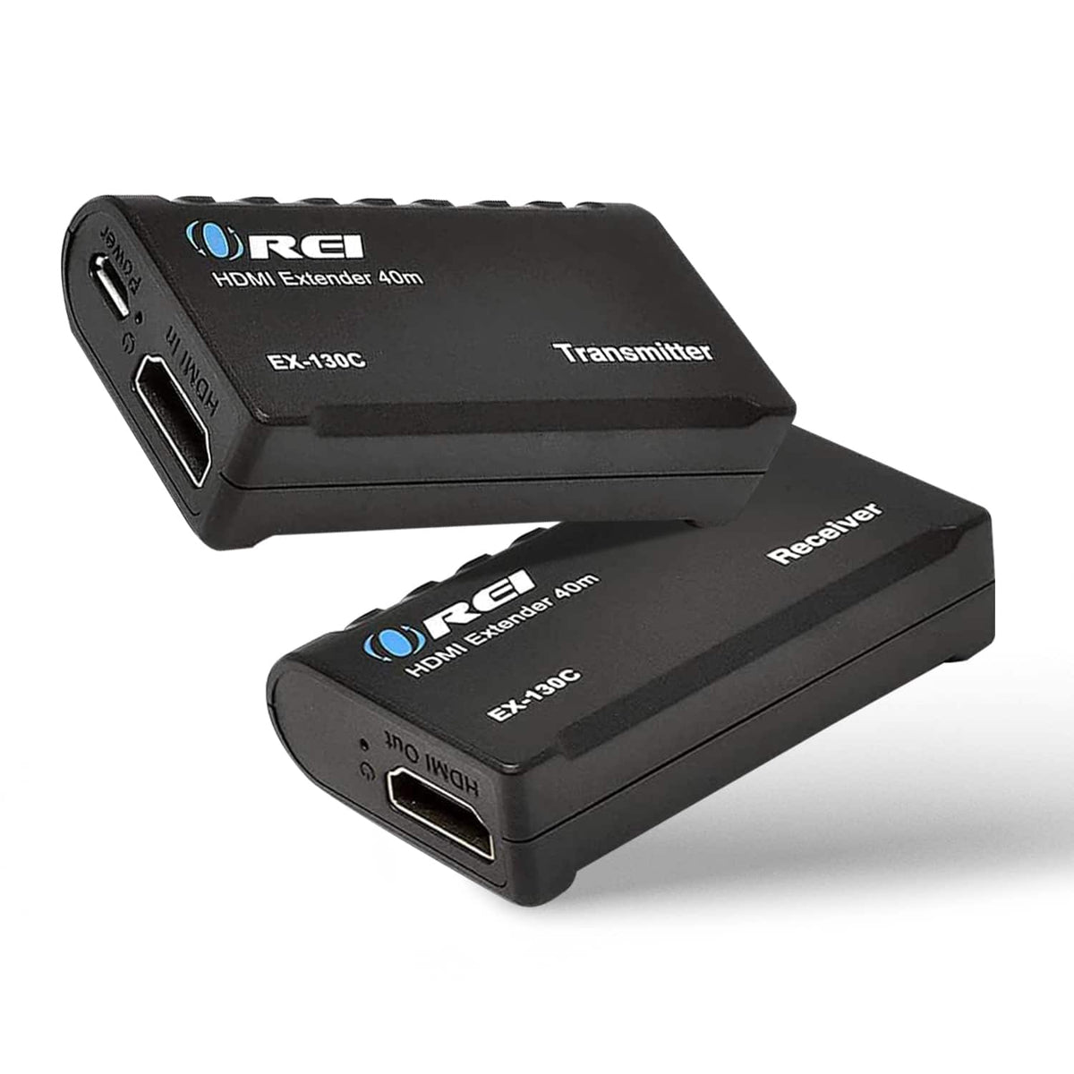 Orei - 1080p HDMI™ Extender - 130ft (cat6)-EX-130C - Black