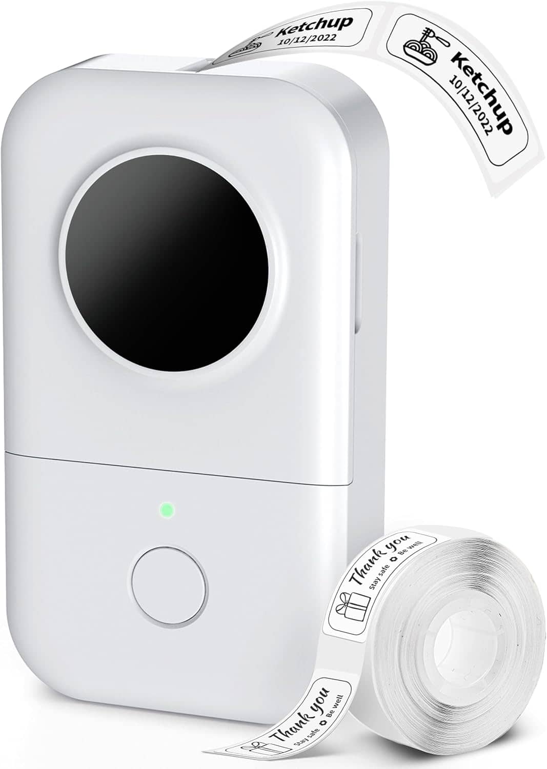 Phomemo - D30 Portable Label Maker for Home and Office 0.59 inch label width - White