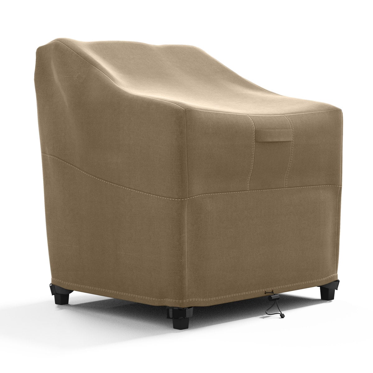 KHOMO GEAR - Heavy-Duty Patio Chair Cover, Waterproof Outdoor Furniture Protector, Fade & Weather Resistant – (Standard Size) - Brown