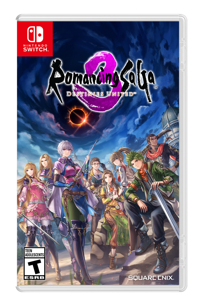 NINTENDO SWITCH
Romancing Saga
DESTINIES UNITED™

TEEN ADOLESCENTS
T ESRB

SQUARE ENIX