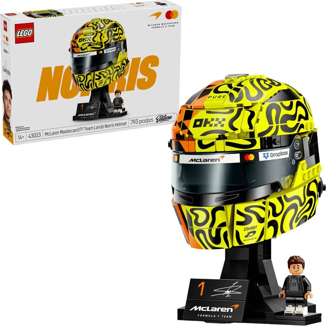 LEGO
McLaren Formula 1 Team
Lando
NORRIS

McLaren Mastercard FT Team Lando Norris Helmet
793 pcs/pzs
Edition
14+
43023
McLaren
