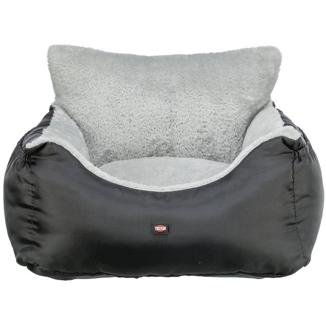 Front. TRIXIE - Convertible Lite Pet Car Seat, Dog Booster Seat, Travel Pet Bed - Black.