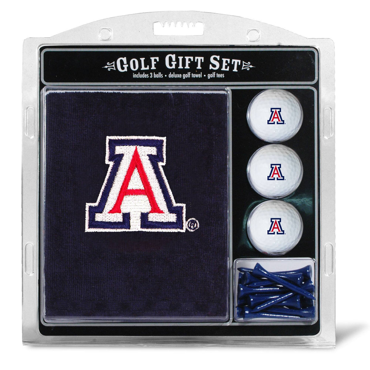 Team Golf - Arizona Wildcats Embroidered Golf Gift Set - Multicolor