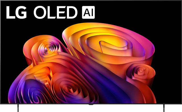 Front. LG - 77" Class B6E Series OLED AI 4K Smart webOS TV  (2026).