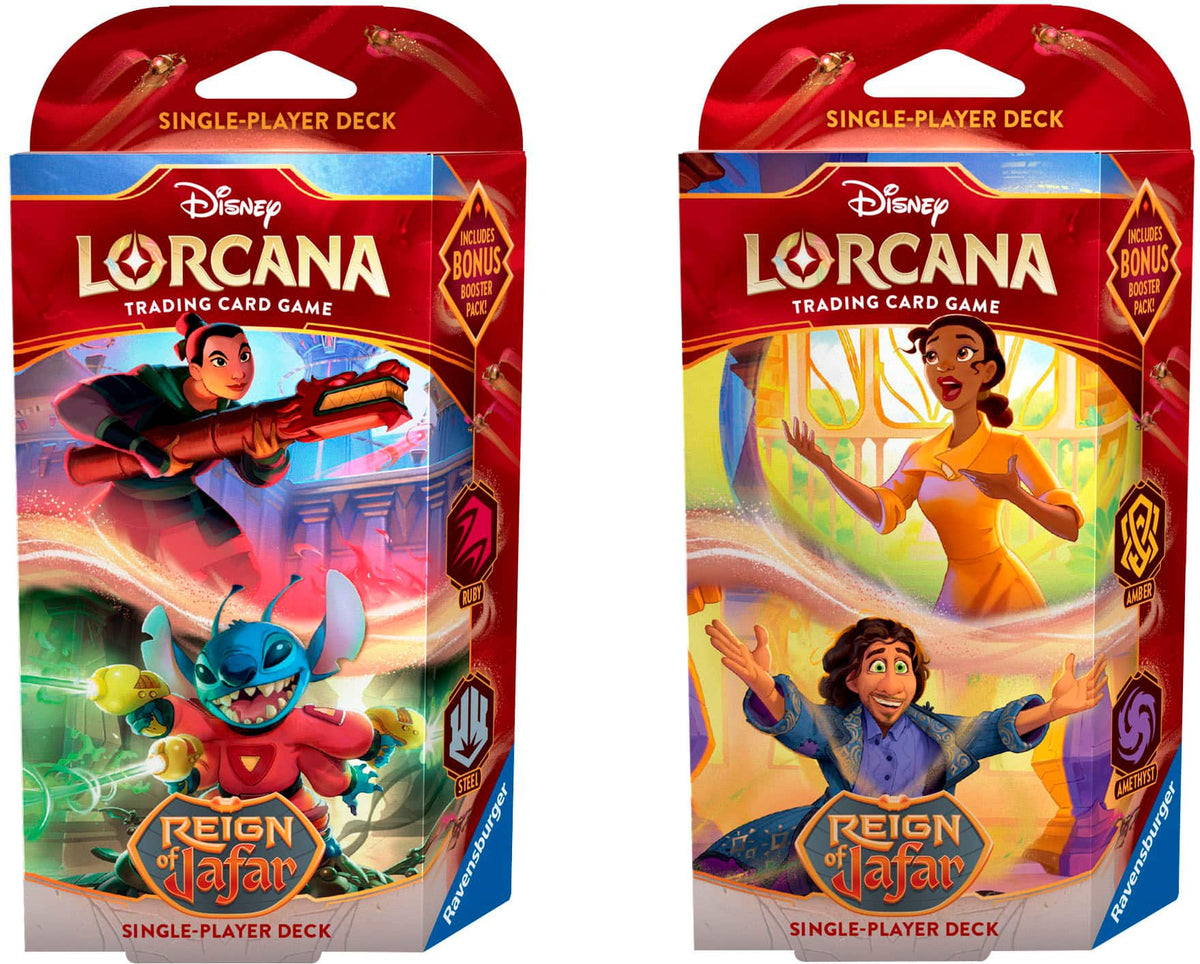 Disney - Lorcana: Reign of Jafar Single-Player Deck (1 Single-Player Deck per Order) - Styles May Vary