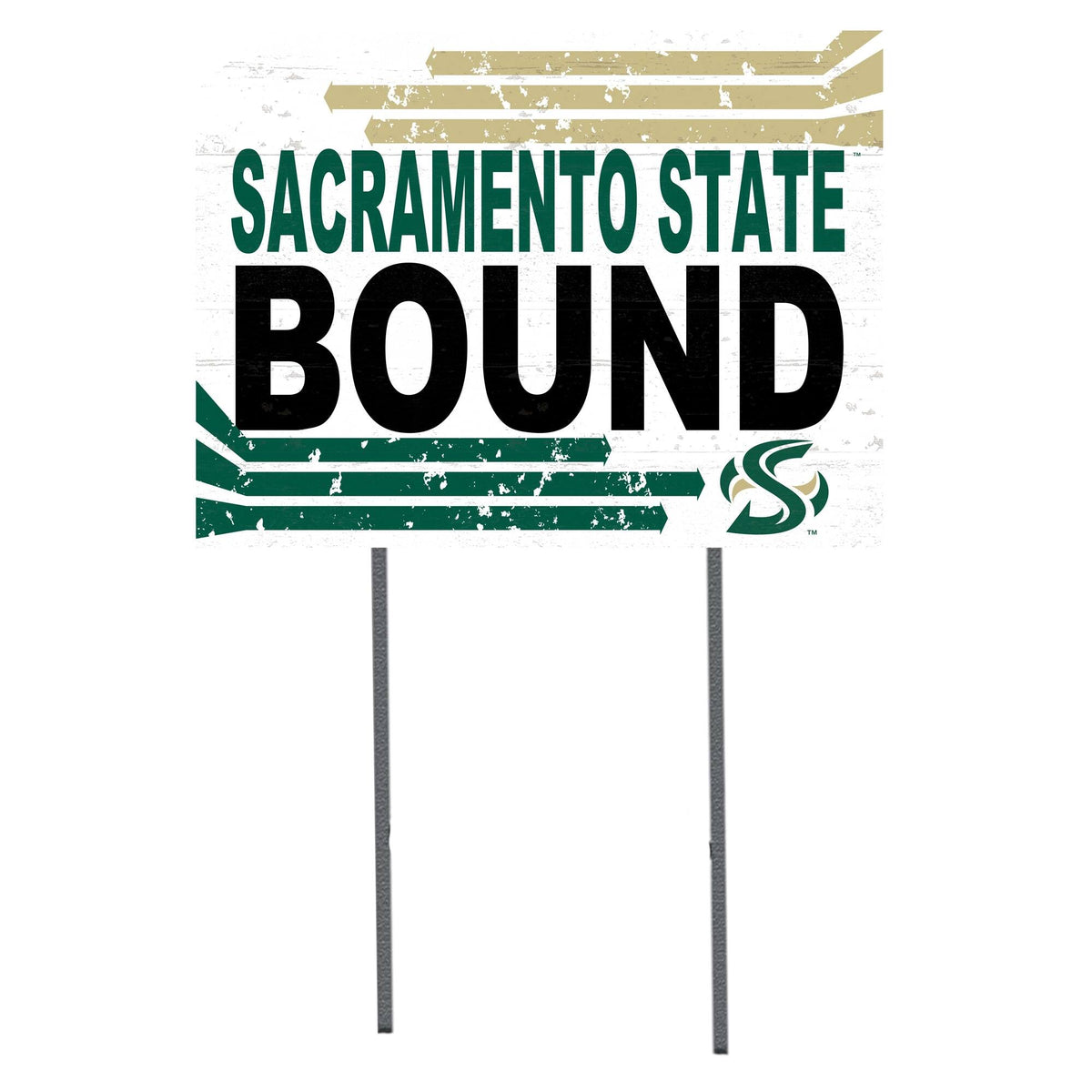 Jardine - Sacramento State Hornets 18" x 24" Team Yard Sign - White