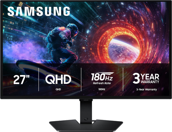 Samsung - 27" Odyssey OLED G5 (G50SF) QHD 180Hz 0.03ms G-Sync & FreeSync Compatible Glare Free Gaming Monitor - Black
