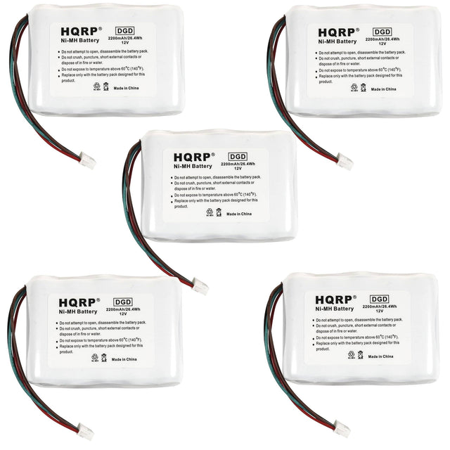 HQRP DGD 2200mAh/26.4Wh Ni-MH Battery 12V

Do not attempt to open, disassemble the battery pack. Do not crush, puncture, short external contacts or dispose of in fire or water. Do not expose to temperature above 60°C (140°F). Replace only with the battery pack designed for this product. Made in China