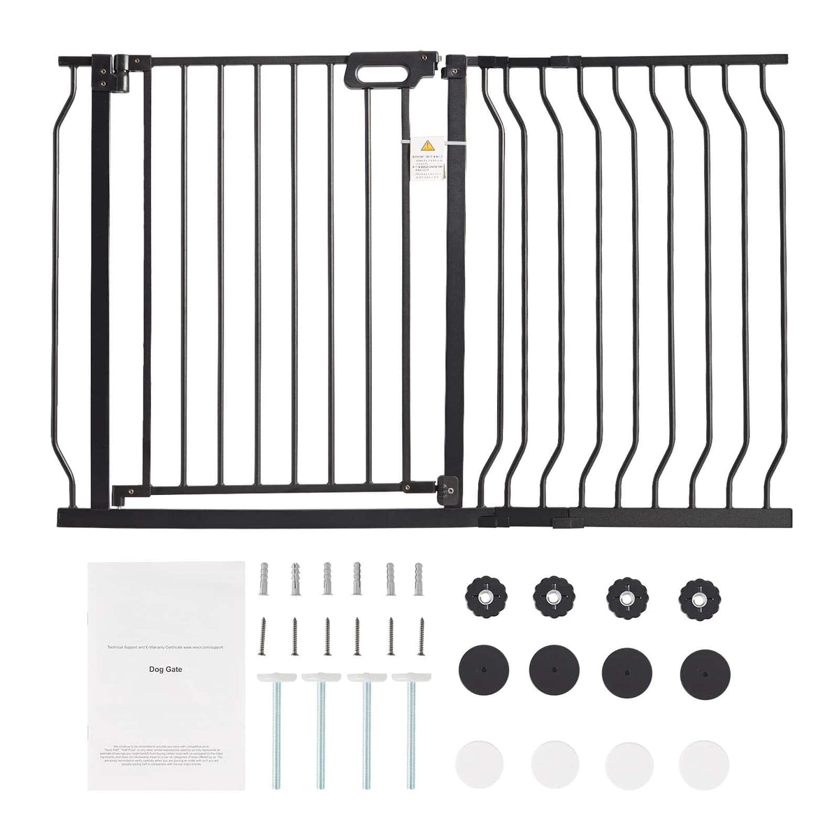 VEVOR - Baby Gate, 29.5"-46.4" Extra Wide, 30" High, Dog Gate for Stairs Doorways, Easy Step Walk Thru Auto Close Child Gate Pet