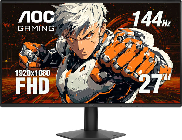 AOC - 27" 27G50F IPS, FHD, 144hz, G-Sync Compatible, Gaming Monitor - Black