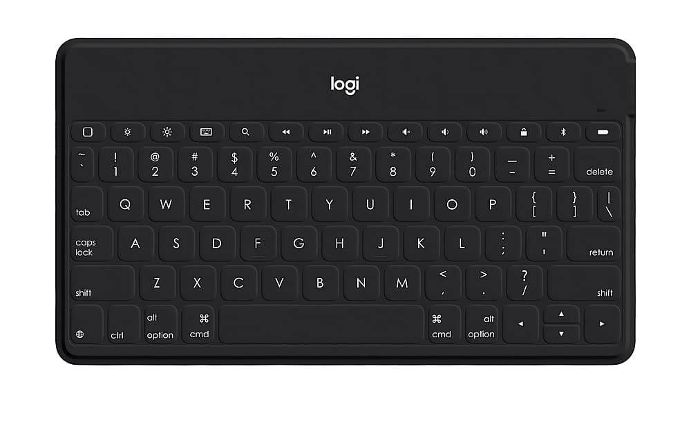 Logitech - Keys-To-Go Keyboard for iPhone, iPad, and Apple TV with Durable Spill-Proof Design - Black
