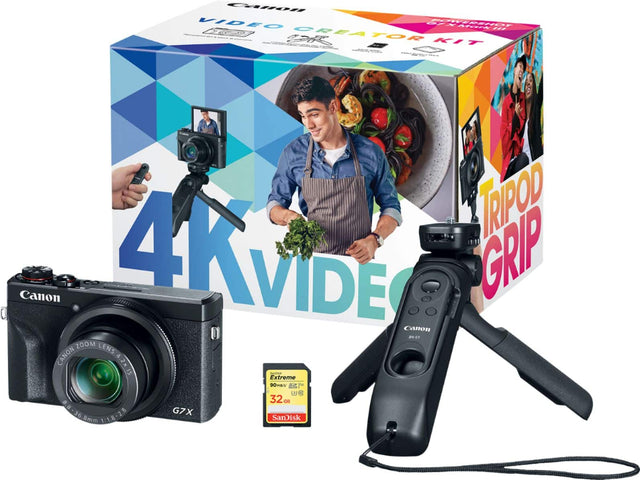 Front. Canon - PowerShot G7 X Mark III 20.1-Megapixel Digital Camera Video Creator Kit - Black.