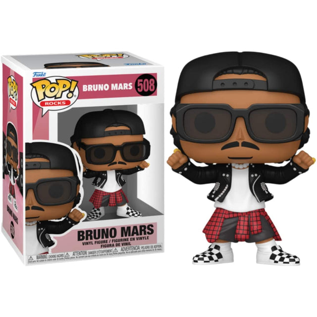 Funko POP! BRUNO MARS 508 ROCKS  
BRUNO MARS VINYLE FIGURINE EN FIGURE / VINYL FIGURA DE VINIL  
ADVERTENCIA: PELIGRO DE ASFIXIA, D'TOUFFENT  
ATTENTION: DANGER WARNING CHOKING HAZARD