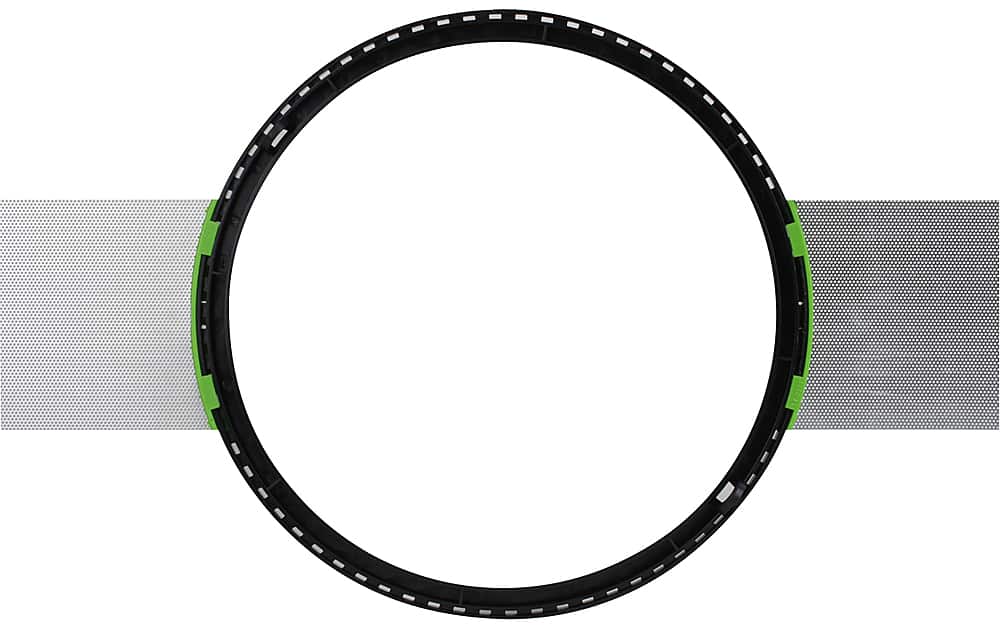 Sonance - LARGE ROUND FLEX BRACKET - Flex Bracket for Select 8" Speakers (10-Pack) - Black