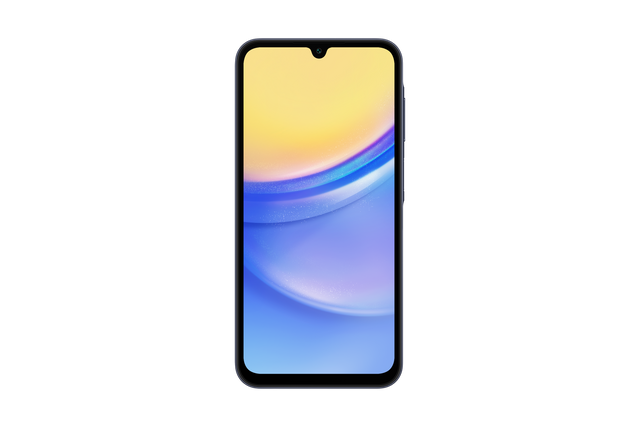 Front. Boost Mobile - Boost Mobile Samsung Galaxy A15 5G - Prepaid Smartphone - Blue Black.