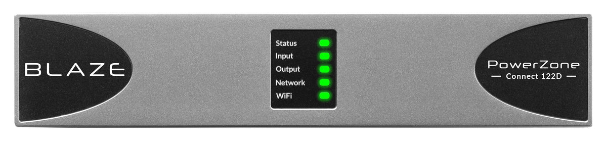 Sonance - Blaze PowerZone Connect 122D – 125 W DSP-enabled Class-D amplifier with 2 channels and Dante (Each) - Black