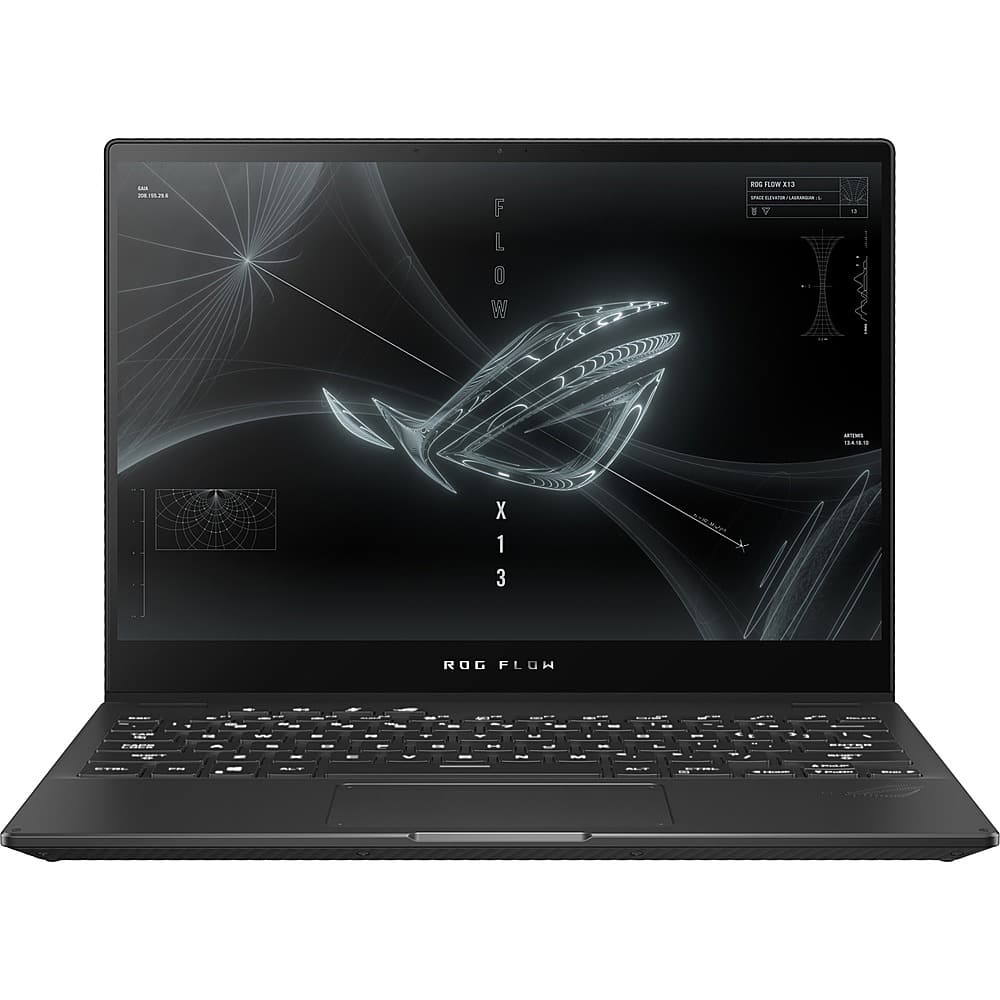 ASUS - Flow X13 13.4" 2-in-1 Laptop with Mobile Dock - AMD Ryzen 9 - 16GB Memory - NVIDIA GeForce RTX 3050 - 1TB SSD - Black