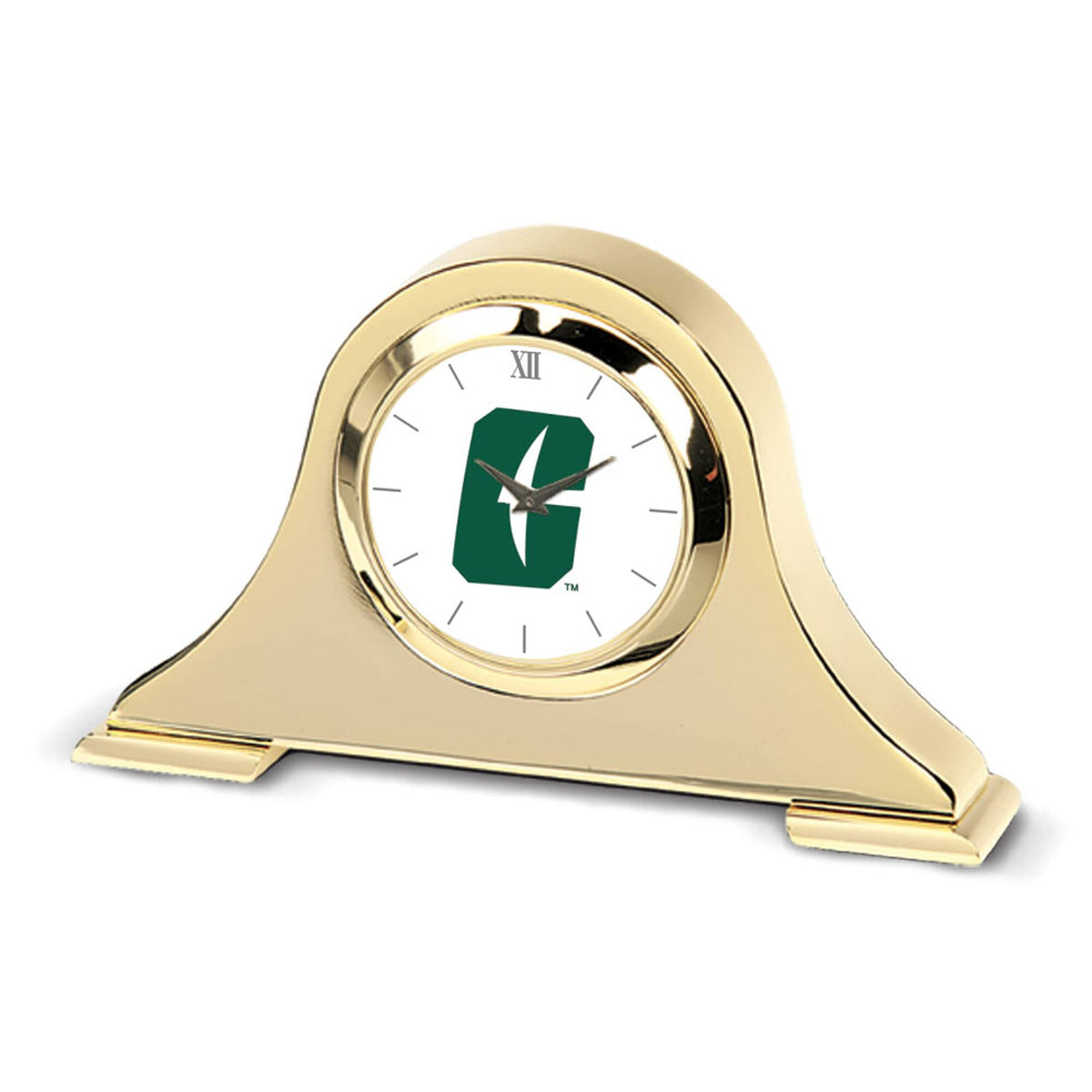 Jardine - Charlotte 49ers Team Logo Napoleon Desk Clock - Gold