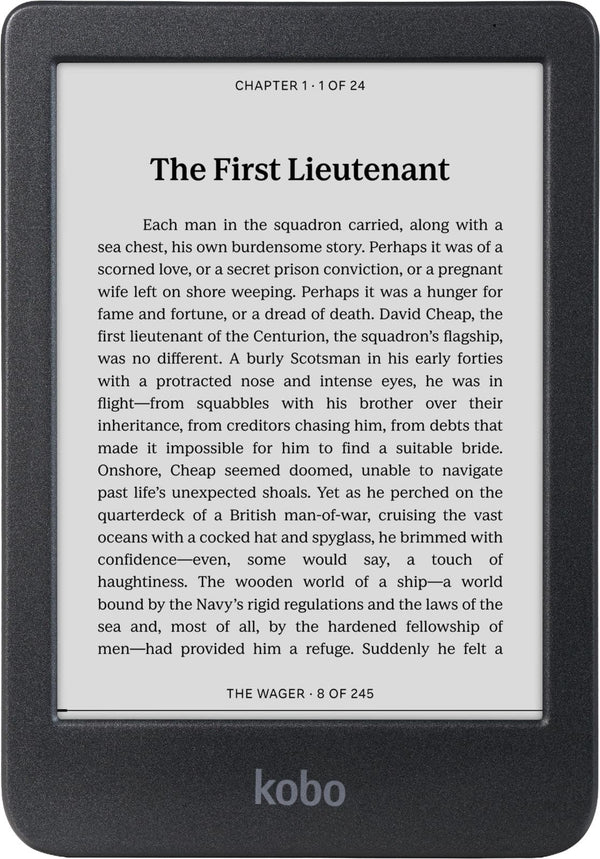 Kobo - Clara BW-eReader-6" Glare-Free Touchscreen with ComfortLight PRO-Dark Mode Option-Waterproof-16GB - 2024 - Black